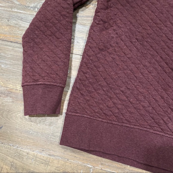 Patagonia burgundy quilted pullover xs - Picture 2 of 5